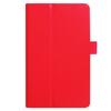 Para Amazon nuevo fire 7 2017 funda protectora plana fire 7 pulgadas patrón de lichi funda de cuero de dos pliegues