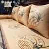 Novas Almofadas de Sofá Estilo Chinês, Almofadas de Sofá de Móveis de Jacarandá de Alta Qualidade, Almofadas de Assento Antiderrapantes, Conjunto de Almofadas de Cinco Peças para Cama Luohan