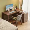 Mesa de Canto e Armário de Madeira Maciça Espessa para Apartamentos Pequenos, Uso Doméstico, Mesa de Computador Extensível, Mesa Grande
