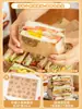 Bolsa de Papel Especial Grado Alimenticio a Prueba de Grasa para Hamburguesas para Envolver Sándwiches, Caja Auto-Sellante Apta para Microondas para Bolas de Arroz y Pasteles de Mano