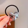Nuevos Accesorios para el Cabello de Estilo Minimalista y Genial, Gomas para el Cabello de Diseño Versátil, Bandas Elásticas Pequeñas, Sujetadores Geométricos Metálicos para Cola de Caballo