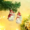 Adornos navideños de plástico, medias navideñas, muletas, colgantes, pequeños adornos para árboles de Navidad.