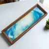 Marco de Fotos Creativo Accesorios para el Hogar Regalos de Manualidades Marco de Fotos de Madera Vertical Arte Animado 3D Adornos de Pintura Transparente con Arena Movediza