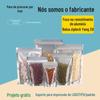Embalagem Plástica Translúcida Lanches Frutas Secas Alimentos Goji Berry Bolsa Auto-suportável Metalizada Yin Yang Folha de Alumínio Auto-selante Selagem Produtos Secos