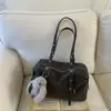 Bolsa de ombro de alta qualidade, nicho, estilo vintage para mulheres, nova bolsa de ombro casual estilo coreano para o dia a dia, bolsa Boston