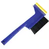 Pala de Nieve para Coche, Pala Multifuncional Telescópica para Eliminar Nieve y Hielo, Raspador de Hielo de Tendón de Res, Cepillo para Eliminar Escarcha, Cepillo de Nieve con Martillo de Seguridad