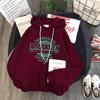 Europa y Estados Unidos 250 gramos de suéter con capucha David forrado de polar grueso para mujer otoño e invierno holgado Harajuku chaqueta bf abrigo japonés