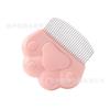 Pente Desembaraçador em Forma de Concha para Gatos, Pente Elástico para Gatos e Cachorros, Pente para Pets, Escova Especializada para Remover Pelos Soltos, Ferramenta Mágica para Queda de Pelo, Pente de Agulhas