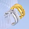 Anillo Abierto de Acero Inoxidable Estilo Coreano para Mujer, Diseño Único Minimalista de Lujo Ligero de Nicho, Moda Europea y Americana para el Trabajo