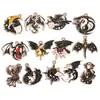 Estilo Oscuro Goteo de Aceite Aleación Dragón Mítico y Fénix Colgante Pulsera DIY Collar Accesorios de Joyería W625