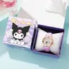 Comércio Exterior Mais Vendido Ouro Rosa Cravejado de Diamantes Pulseira de Couro Relógio para Alunos do Ensino Médio Feminino Sanrio Relógio de Quartzo Atacado Spot Transfronteiriço