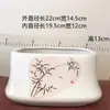 Macetas de Cerámica Directo de Fábrica para el Hogar Rectangulares de Gres Retro Chinas Macetas para Flores Adornos de Sala de Estar Macetas para Bonsái