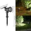 Luz Solar de Árbol para Exterior Patio Césped Luz Rgb Súper Brillante Impermeable Iluminación para Jardín Casa Foco de Paisaje