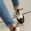 Suministro de Fábrica Ebay Primavera y Verano 2024 Retro Todas las Estaciones Punta Redonda con Cordones 40-43 Bloques de Color Flor Quemada Mules para Hombre y Mujer