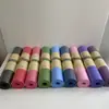 Esterilla de Yoga TPE con Logo Impreso, Nombre, Absorción de Impactos, Antideslizante, Engrosada, para Principiantes, Yoga, Fitness, Grabado de Líneas de Postura