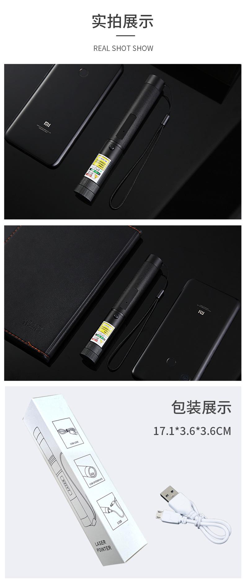 USB充电303激光手电