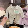 Conjunto de ropa para casa DeRong con pantalón largo, nuevo pijama DeRong de manga larga para niños y niñas, cárdigan con cuello de solapa para niños mayores
