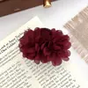 Pinza para el pelo de flor de rosa, Pasador, Flor para el pelo, Pinza lateral para el pelo, Pinza para el pelo de estilo francés con aspecto despreocupado para coleta media de 7 cm, Accesorio para el pelo trenzado