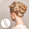 Clip en U Europeo y Americano Pin de Cabeza de Bola Aguja de Inserción Decoración Negro Herramienta para el Cabello de Estudio Fotográfico Clip Fijo de Acero en Forma de U Horquilla