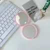 Espejo de Maquillaje Portátil Redondo Pequeño Plegable Espejo de Bolsillo con Tapa Flip de Doble Cara Pegamento de Crema DIY Venta al por Mayor Fábrica