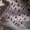 Cyansea Transfronterizo Popular Mariposa con Gradiente Oscuro Pegatinas para Uñas Artísticas 3D Pegatinas de Decoración DIY Pegatinas para Uñas