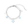 Nova Pulseira de Aço Titânio Celebridade da Internet Trendy de Nicho Feminina Estilo Europeu e Americano Única Pingente de Olho Gota de Óleo Pulseira Design Versátil