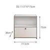 Armário Lateral Modular Combinado de Aço Inoxidável Estilo Coreano Simples ins Internet Popular Armário de Armazenamento Casa