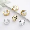 Pendientes de Lujo de Gama Alta con Forma de C Transfronterizos Europeos y Americanos Accesibles para Mujer Estilo Ins Celebridad de Internet Diseño de Gama Alta Asimétricos Versátiles