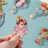 Llavero de acrílico lindo personaje de dibujos animados colgante transparente de doble cara colgante de periférico de animación se puede personalizar