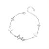 Pulseira borboleta Damila borboleta prata de lei s925 estilo fada Mori pulseira micro cravejada Versátil Fornecimento Direto da Fábrica