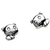 Adornos de estilo japonés y coreano moda simple aretes de cerdito lisos chapados en oro lindos lindos aretes de joyería para la oreja de animal 2020