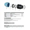 Conector Rápido para Tubo de Água PP 16kg Rosca Macho Conector Rápido de Três Vias para Encanamento, Irrigação Agrícola, Reparo de Emergência Conexão Rápida Conector Macho de Três Vias