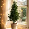 Ramas artificiales de pino y ciprés transfronterizas TEMU Amazon para plantación en suelo, plantas verdes en maceta, decoración de árbol de Navidad, paisaje de césped y jardín