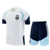 2627 Uniforme de Fútbol de Manga Corta para Adultos de Selección Nacional Transpirable Traje de Manga Corta de la Selección Nacional de Brasil Uniforme de Entrenamiento de Manga Corta de Francia
