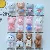 Overol de Dibujos Animados Oso Conejo DIY Pegamento de Crema Pasador Hecho a Mano Joyería Accesorios Decorativos de Resina Nan 13