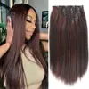 Ventas directas de fábrica de Europa y Estados Unidos conjunto transfronterizo de 7 piezas de 16 extensiones de cabello de fibra química rizadas naturales sin rastro para kayak