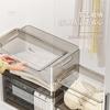 Caja de almacenamiento de escritorio caja para cosméticos máscara cesta para snacks caja organizadora caja transparente acrílica caja de almacenamiento para artículos domésticos varios
