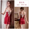 Meishilan Seda de Gelo Verão Feminino Sexy Alcinha Camisola Renda Tentação Roupa Íntima Roupa de Casa conjunto 33