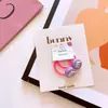 Novo Prendedor de Cabelo Colorido Arco-Íris M Bean Infantil Coreano Par de Corda para Rabo de Cavalo Colorida Fluorescente Brilhante para Meninas