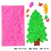 Molde de silicona para azúcar con forma de Papá Noel, ideal para decorar tartas de chocolate navideñas.