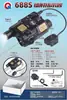 Caixa tática de nylon PEQ-15 brinquedo de arma recarregável guia universal botão de metal versão bateria de lítio recarregável
