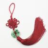 Pieza pequeña de jade nudo chino colgante de jade sintético para extranjeros regalos especiales cierre seguro colgante pequeño estilo chino venta al por mayor