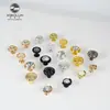 Manija de Armario Estilo Europeo, Lujo Dorado con Incrustaciones de Diamante, Manija de Puerta de Gabinete Minimalista Moderna, Manija Redonda para Cajón de Gabinete al por Mayor
