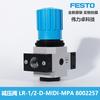 Festo Festo Válvula Reductora de Presión Lr-1/2-D-Midi-Mpa 8002257 Procesamiento de Fuente de Aire con Manómetro