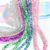 Cuentas Florales Redondas de 10 mm para Manualidades de Bisutería Productos Semi-Terminados al por Mayor Accesorios de Cuentas de Vidrio Cuentas Sueltas Vidrio Transparente de Cristal Cuentas de Vidrio Crackle