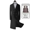 Outono/Inverno Novo Conjunto de Lã com Gola Suit Estilo Coreano Slim com Forro Removível de Penas de Ganso Roupa de Lã Outono e Inverno Roupa Masculina