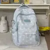 Mochila de estilo universitario con estrellas muy elegante para estudiantes de secundaria, preparatoria y universidad, mochila ligera casual de gran capacidad para viajes