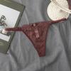 Comércio Exterior Transfronteiriço Renda T-calças Cinto Fino Oco Tentação Roupa Íntima Fun Algodão Cintura Baixa G-string Mulheres Transparente Sexy