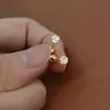 Aretes de Acero Inoxidable para Mujer, Aretes Sencillos y Compactos para Hélice Auricular, Aretes Estilo Ins, Joyería Que Se Puede Usar al Dormir, Pernos de Rosca para Oreja