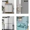 Almohadilla anticolisión para manijas de puertas, tira anticolisión de silicona para puertas de refrigerador, puertas de gabinetes, paredes de mesita de noche y superficies de pared, cojín anticolisión sin rastro, dispositivo amortiguador